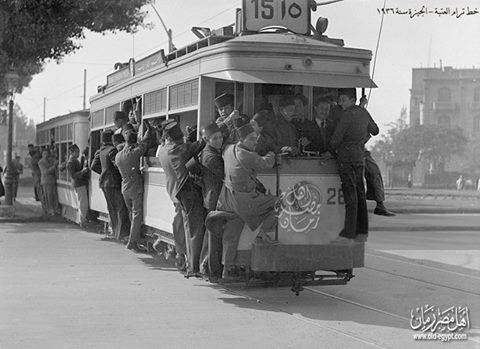 خط ترام العتبة - الجيزة سنة 1936