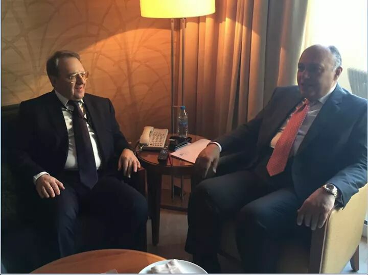 ”سامح شكرى ”يؤكد على ضرورة دعم جهود المبعوث الأممي فى سوريا