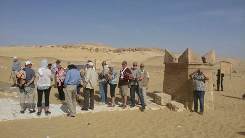 وفد ألماني يزورالمعالم الأثرية بتونا الجبل بالمنيا