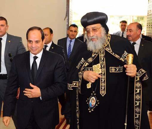 تفاصيل زيارة السيسي إلى كاتدرائية العباسيه