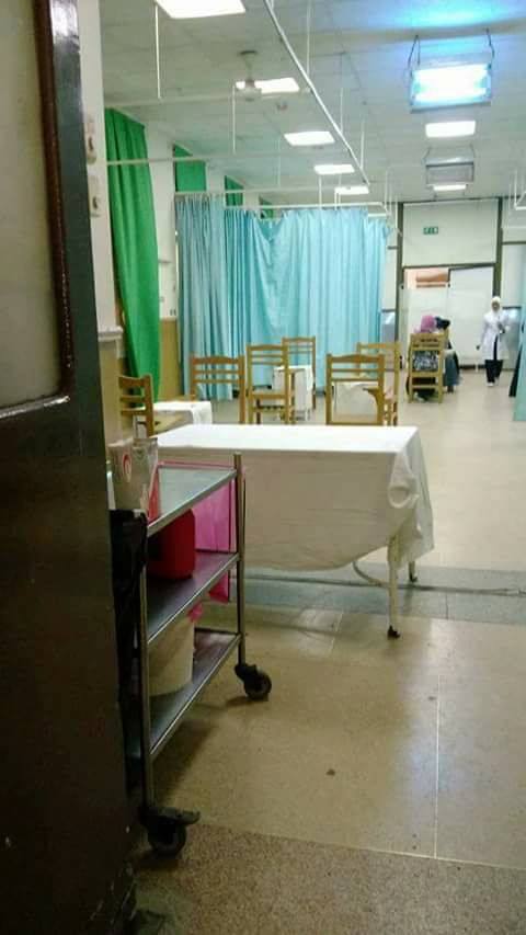 بالصورمستشفى قصر العينى تطرد المرضى من العنابروتحولها الى لجان امتحانات