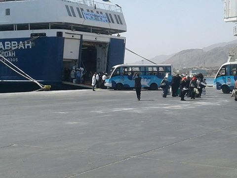 وصول و سفر 2577 راكب و معتمر بميناء سفاجا