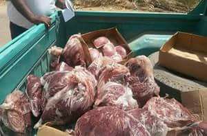 ضبط كميات ضخمة من اللحوم والدواجن الفاسدة داخل ثلاجة ببنى سويف‎