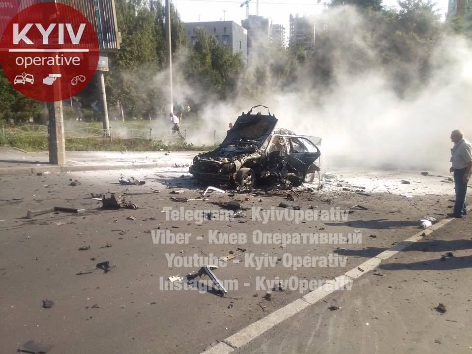 كييف تشهد حالة إنفجار سيارة هذا الصباح 
