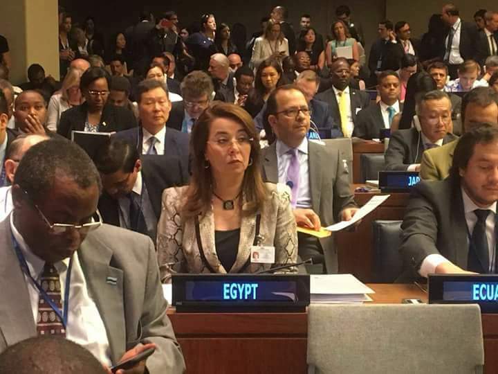 وزيرة التضامن تلتقى ومندوبة الأردن في الأمم المتحدة