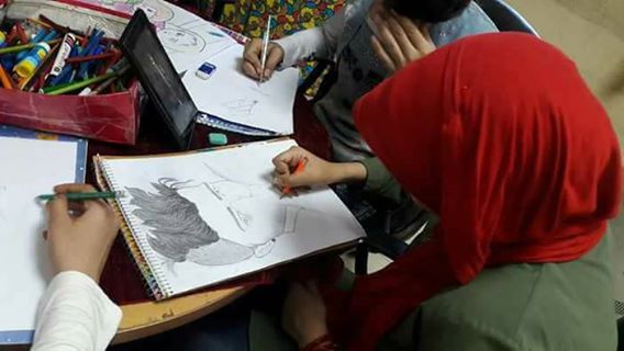 بالصور .فعاليات ورشة الفن التشكيلي بقصر الطفل ثقافه سوهاج
