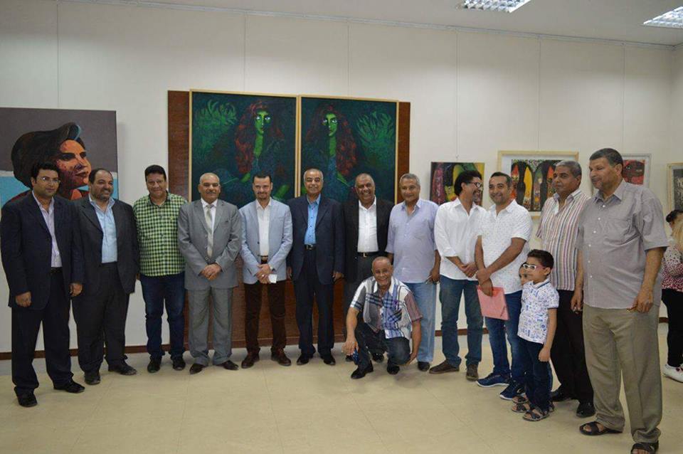 بالصور افتتاح المعرض الدولى للفنون التشكيلية بمكتبة مصر العامة