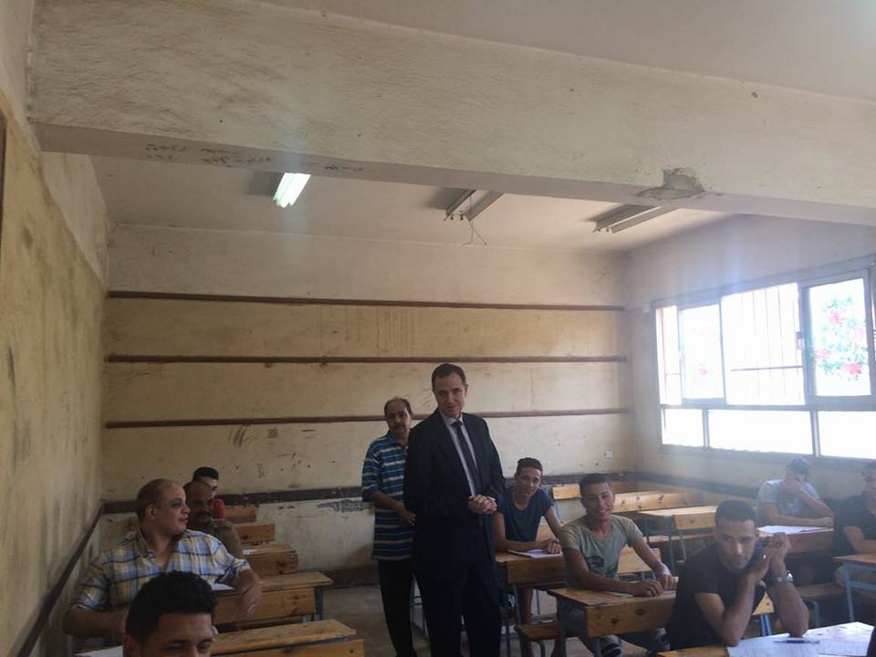 الجيوشى يتفقد اليوم امتحانات الدور الثانى للدبلومات الفنية