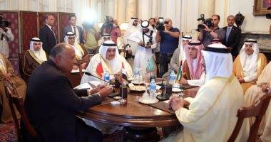 بيان اجتماع وزراء خارجية الإمارات والسعودية والبحرين ومصر في المنامة