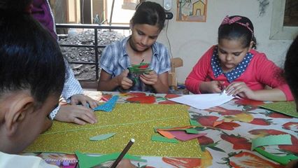 ورش فنيه باستخدام ورق الفوم بثقافة أبو قرقاص