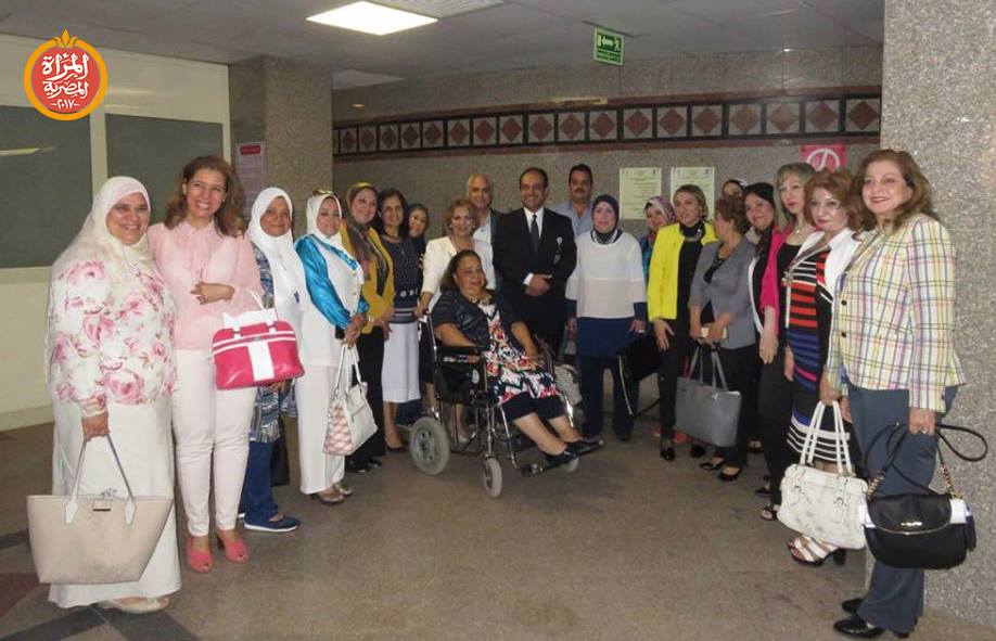 زيارة القومى للمرأة بالقاهرة للمعهد القومى للأورام
