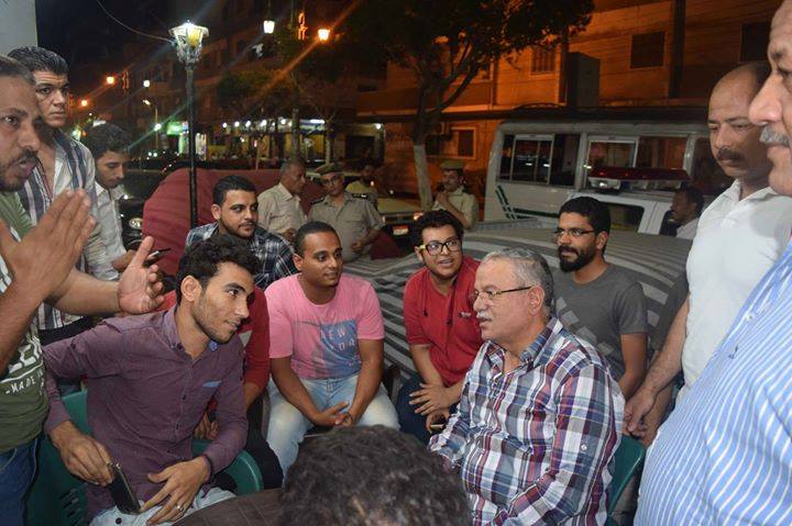 محافظ المنيا يتفقد عدد من شوارع المدينة لمتابعة مشاكل المواطنين