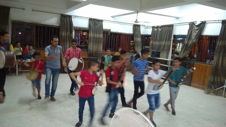 بروفات لفرقة الفنون الشعبية بقصر احمد بهاء الدين للطفل