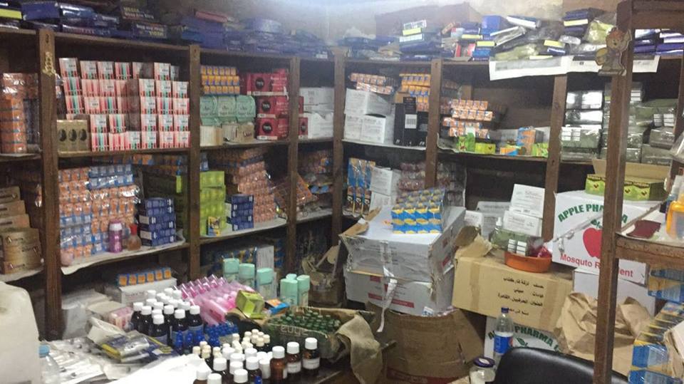 ضبط شركة توزيع مستلزمات طبية ومستحضرات تجميل بدون ترخيص