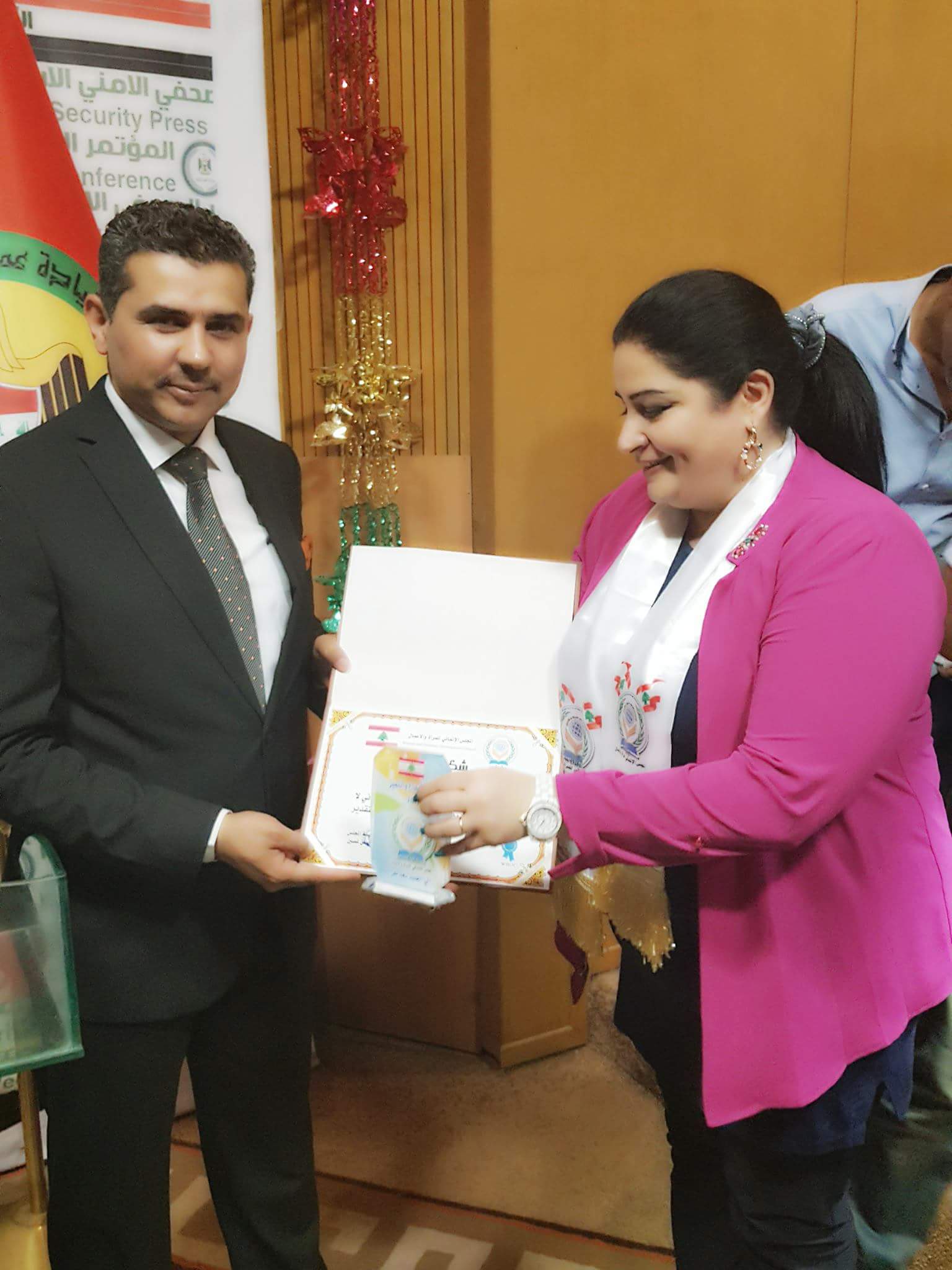 السيدة ايمان غصين في قيادة عمليات بغداد