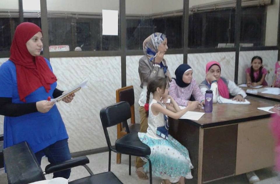 كورس تنمية بشرية ” اختبار ذكاء لغوى ”،بقصر احمد بهاء الدين للطفل