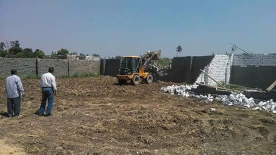 حملة لإزالة التعديات على الأراضي الزراعية بسندبيس قليوبية