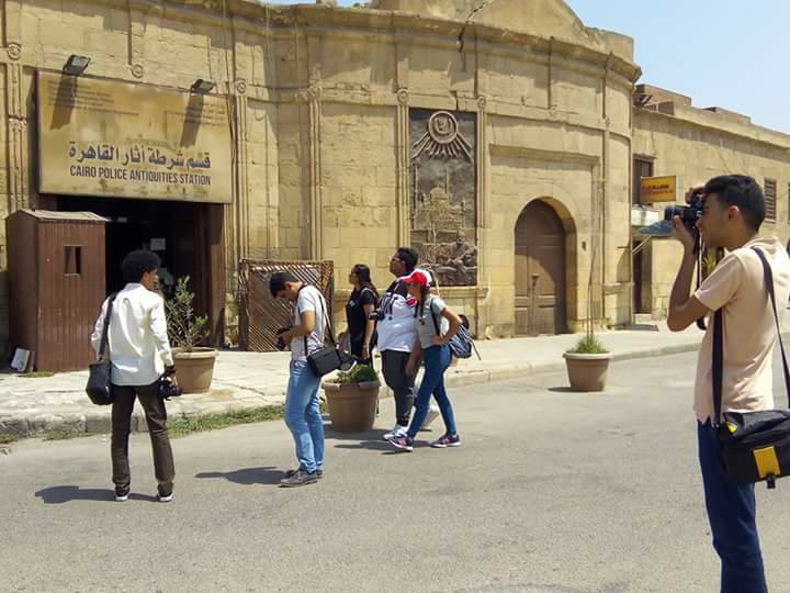 ورشة التصوير الفوتوغرافي بقلعة صلاح الدين الايوبي بفعاليات الملتقي العربي الرابع