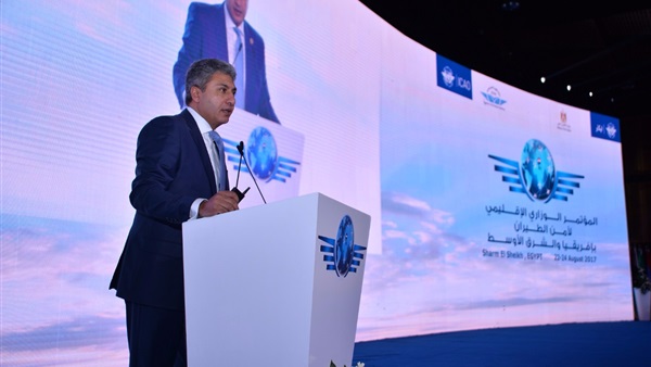 وزير الطيران يلتقي عدد من وزراء النقل والطيران بافريقيا والشرق الأوسط علي هامش اجتماعات المجلس الوزاري الإقليمي لأمن الطيران بشر