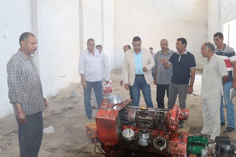 للحفاظ على المال العام..دعم الوحدات المحلية بكفر الشيخ بالمعدات المتهالكة بعد اصلاحها