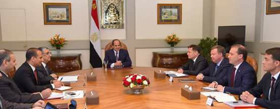 السيسي يستقبل رئيس المؤسسة الوطنية للطاقة الذرية الروسي