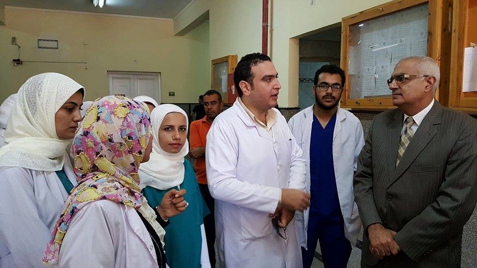 مسح يومى للفيروسات للطلاب الجدد بجامعة المنصورة