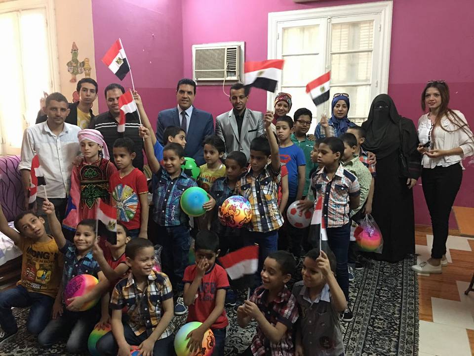 احتفالية حملة ارسم بسمة على وجه طفل يتيم بدار آيتام الأمل