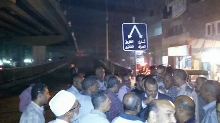 افتتاح ممر مرورى اسفل محور صفط اللبن