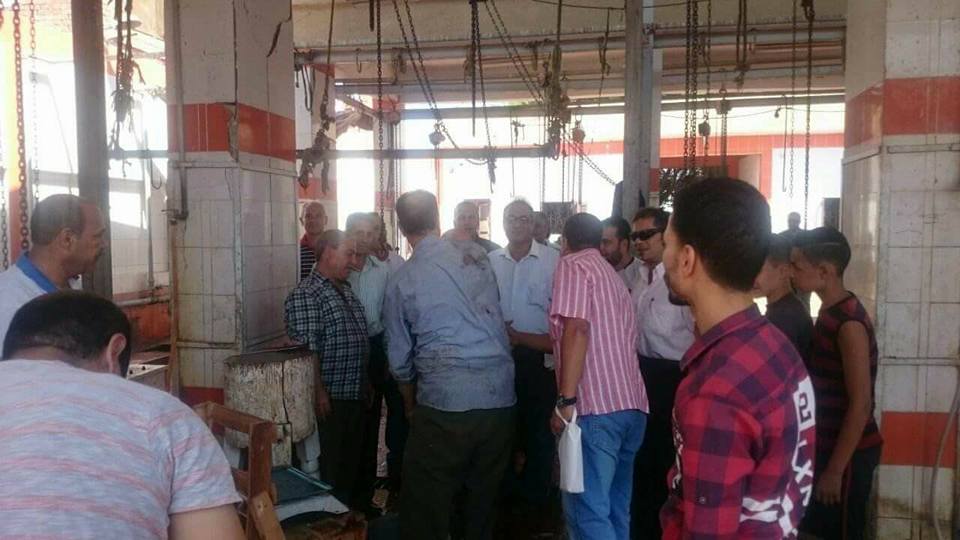 رئيس مدينة السنطة بالغربية يتابع المجازر في ثالث ايام العيد
