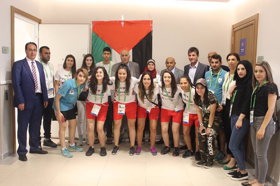 اللواء الرجوب يزور مقرّ إقامة بعثة فلسطين في القرية الأولمبية بعشق أباد