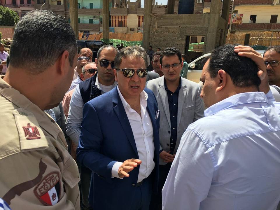 وزير الصحة يتفقد أعمال الانشاءات لمستشفى العديسات بالأقصر