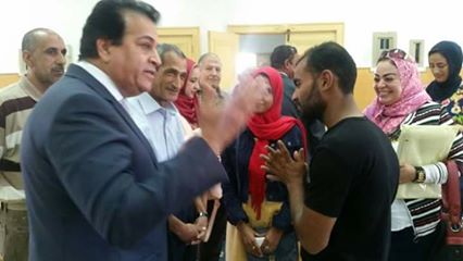عبد الغفار يقوم بزيارة المعهد العالى للخدمة الاجتماعية بالإسكندرية