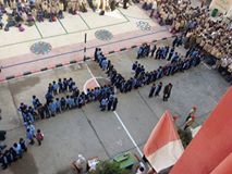 بالصور | طلاب مدارس كفر الشيخ يقفون دقيقة حداد على أرواح الشهداء