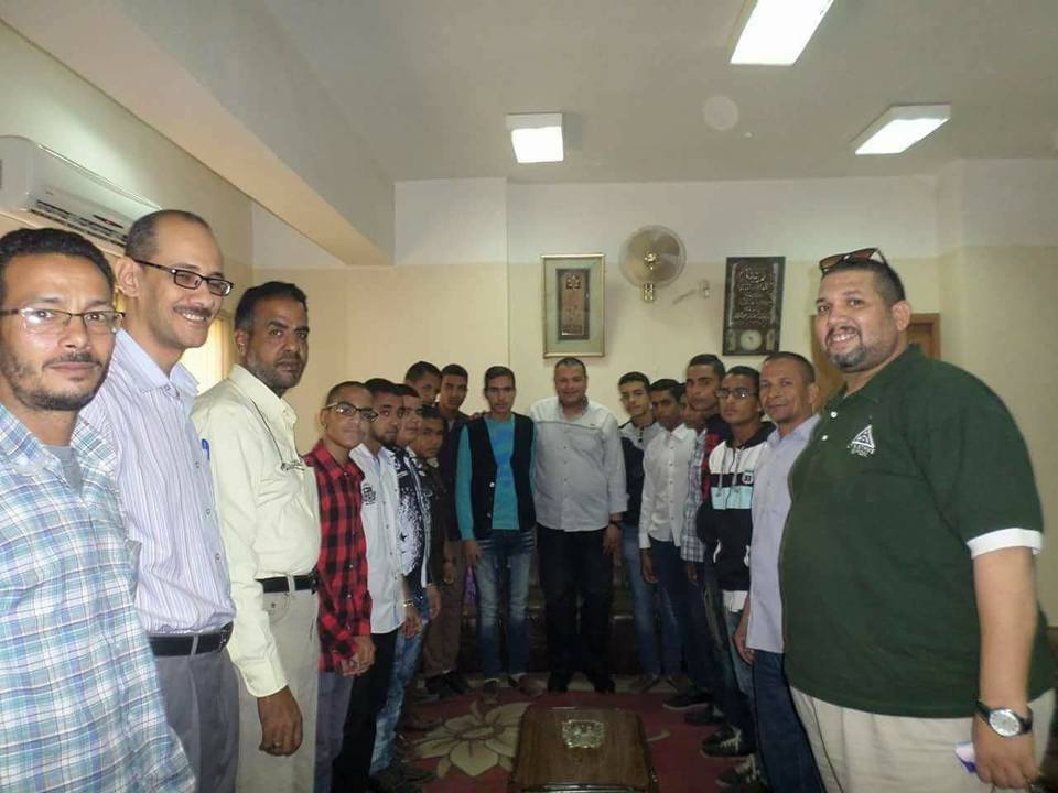 مدرسه فرشوط الصناعية تجمل محولات الكهرباء بفرشوط