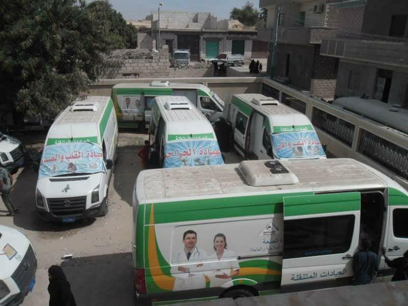 توقيع الكشف الطبي علي 2230 مواطن بابوقرقاص بالمنيا