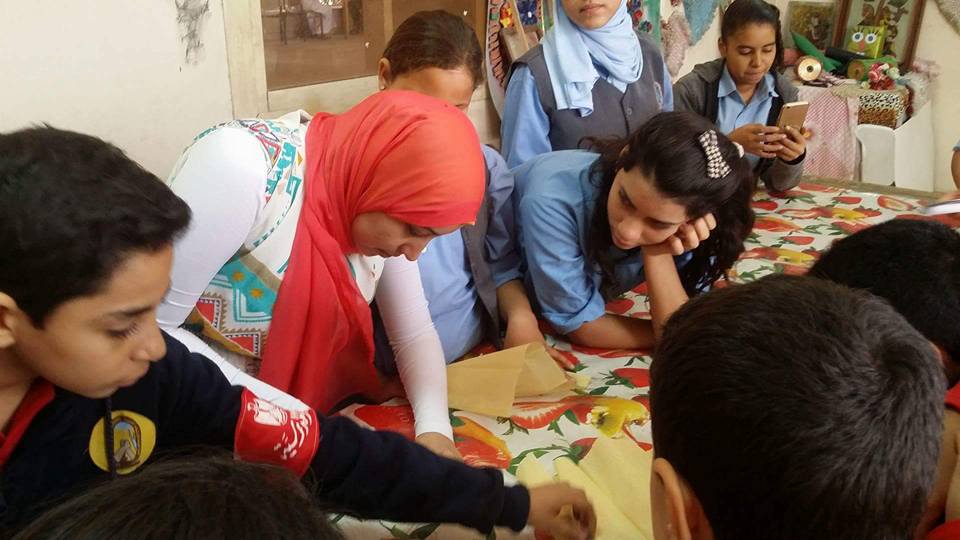 يوم فنى وثقافى ورش فنيه وحكى قصص بثقافة ابوقرقاص