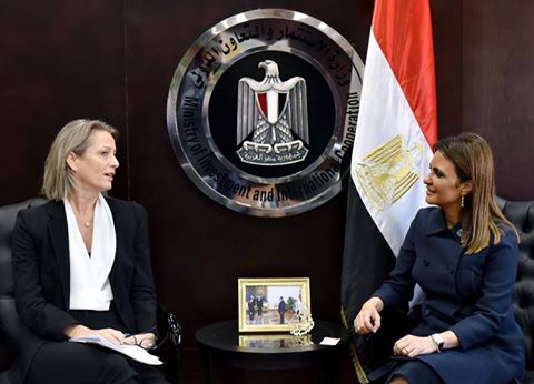 نصر تبحث مع سفيرة الدنمارك زيادة استثمارات بلادها فى مصر
