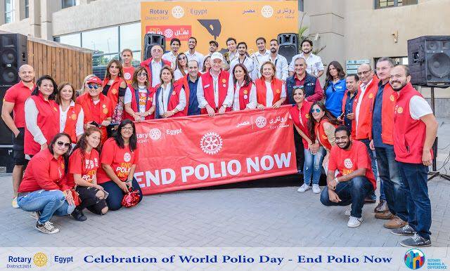 بشري وزينة وهجرس يشاركون في احتفالية الروتاري باليوم العالمي لشلل الأطفال