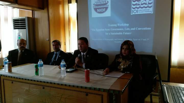 المعهد القومى لعلوم البحار والمصايد ينظم فعاليات ورشة عمل بعنوان ” البحار المصرية واتفاقيات من أجل مستقبل مستدام”