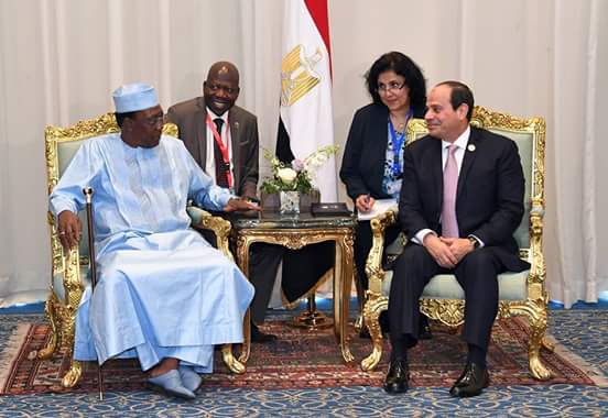 السيسى يستقبل الرئيس التشادى بشرم الشيخ