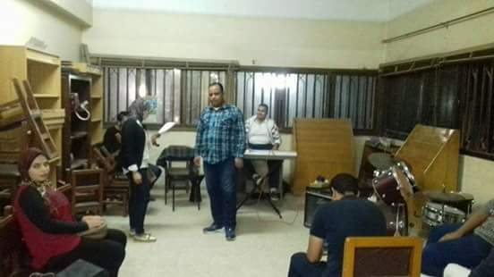 بروفات فرقة الموسيقى والكورال بثقافة احمد بهاء الدين للطفل 