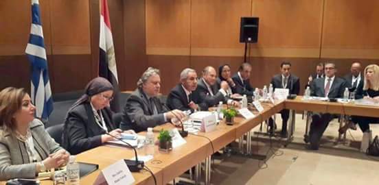 قابيل يلقى كلمة فى  فاعليات اجتماع المائدة المستديرة المنعقدة بالعاصمة اليونانية أثينا