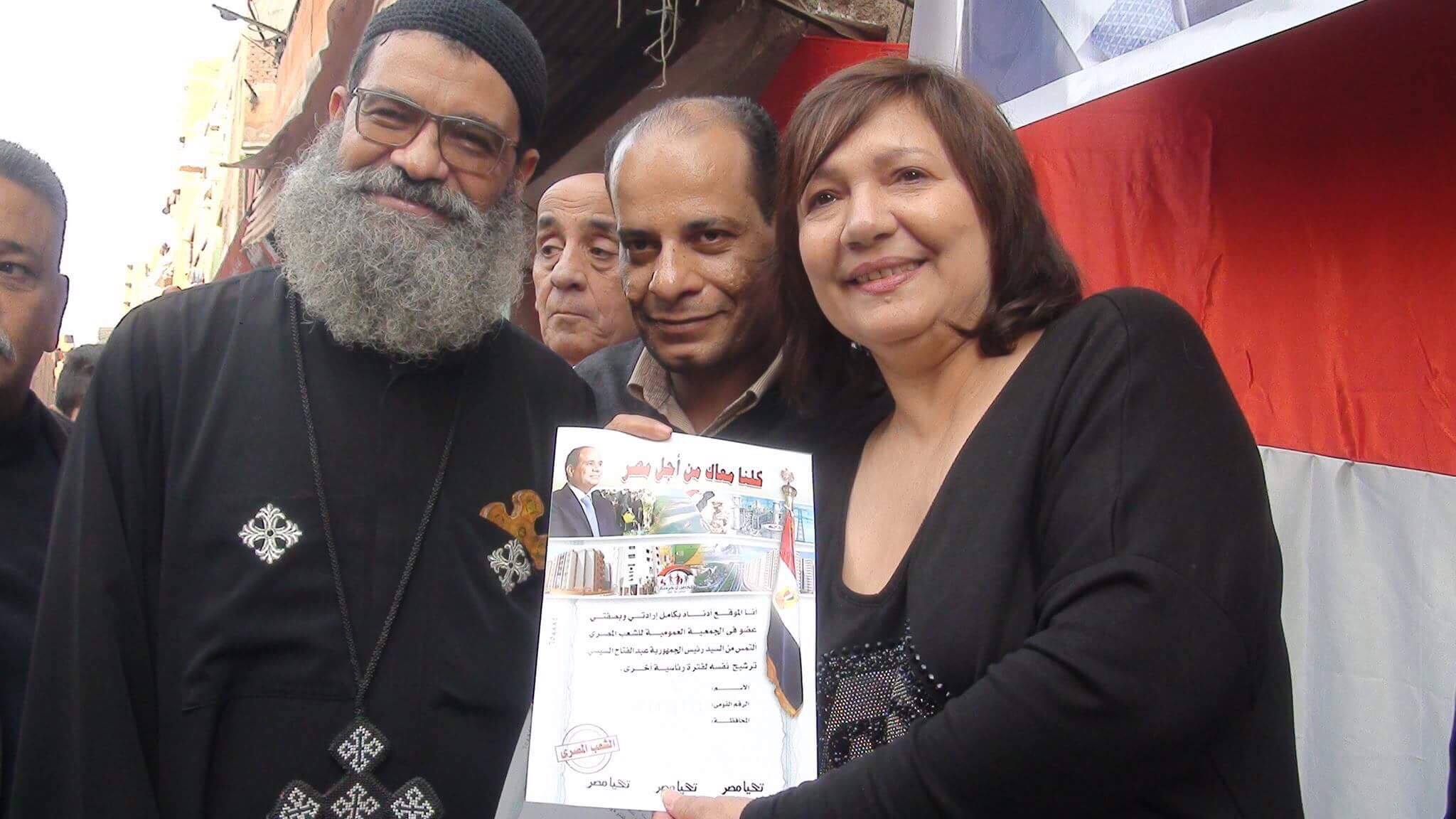 بالصور فاعليات حملة معاك من اجل مصر بحضور الفنانة عايدة رياض