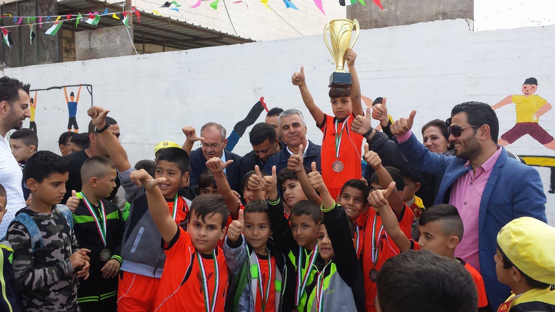 الكرامة الاولى تتسيد مسابقات الألعاب الصغيرة لمدارس مدينة جنين