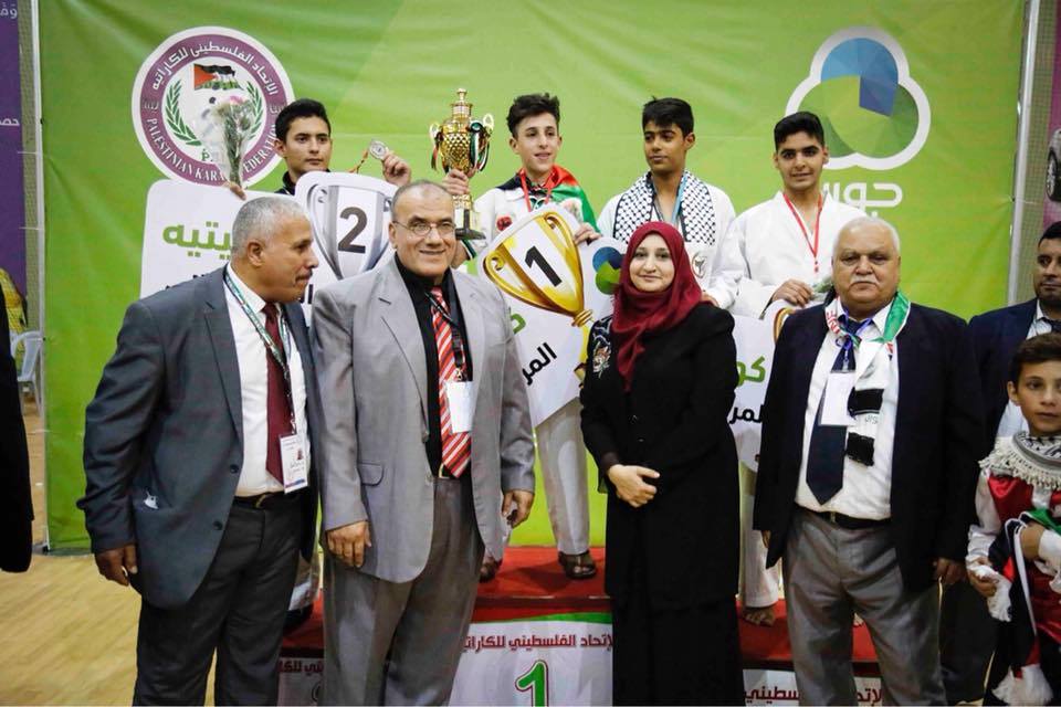 اعتماد إقامة بطولة الكاراتيه سنوياً وأبطال فلسطين يزهون على منصات التتويج