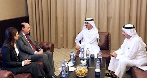 سحر نصر والفريق مهاب مميش يعقدان ٩ لقاءات مع كبار المستثمرين في الإمارات