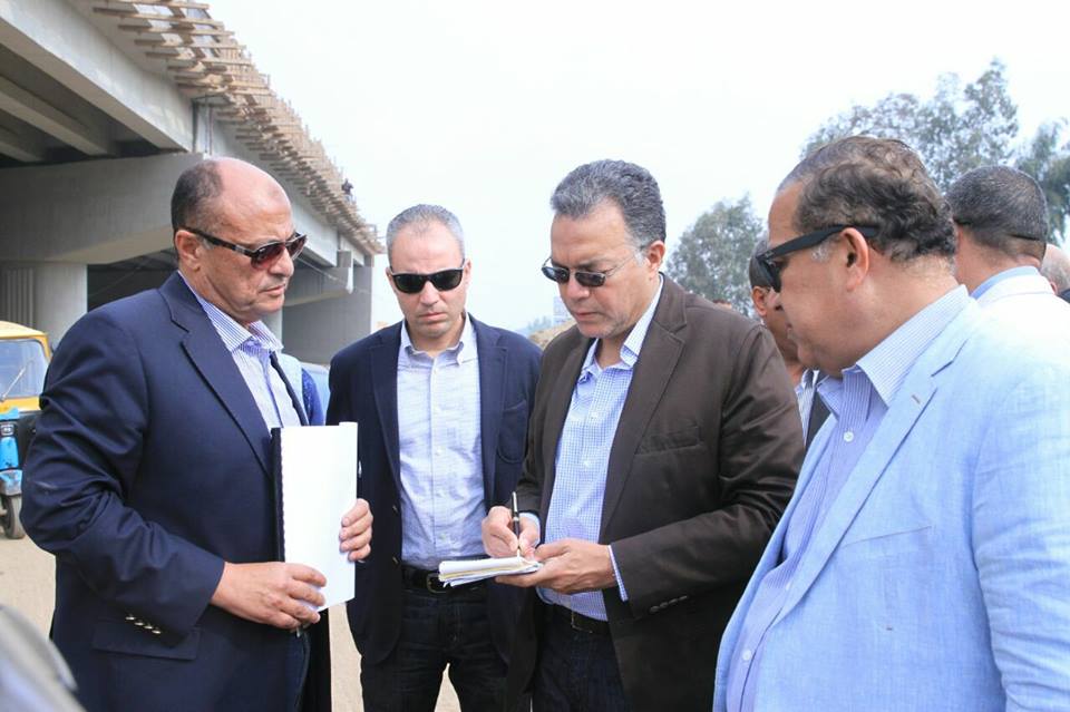 وزير النقل في جولة تفقدية لمتابعة أعمال تنفيذ القوس الشمالي الغربي للدائري الاقليمي