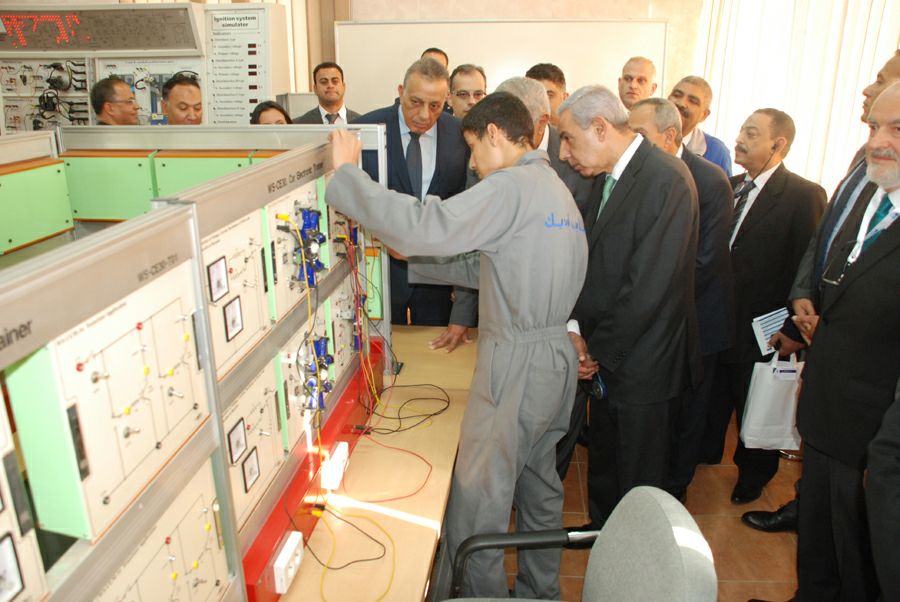 افتتاح مركز تدريب مهنى سيارات إمبابة بعد تطويره