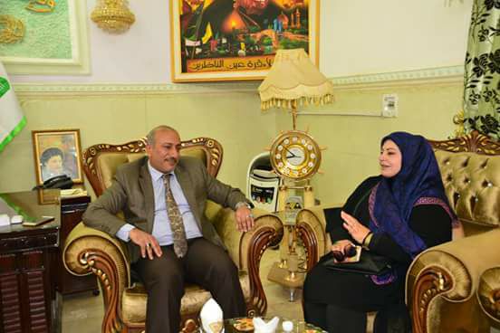 رئيس مجلس محافظة كربلاء يستقبل الكاتبة والشاعرة اللبنانية عنايه اخضر