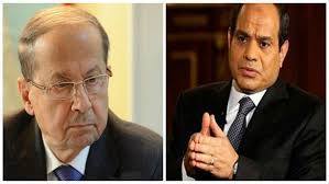 السيسى يتلقى اتصالا هاتفيا من الرئيس اللبنانى